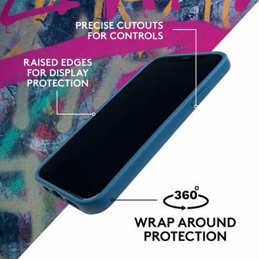 Sale - Biodegradable iPhone 13 Mini Case - Deep Blue - Loam & Lore